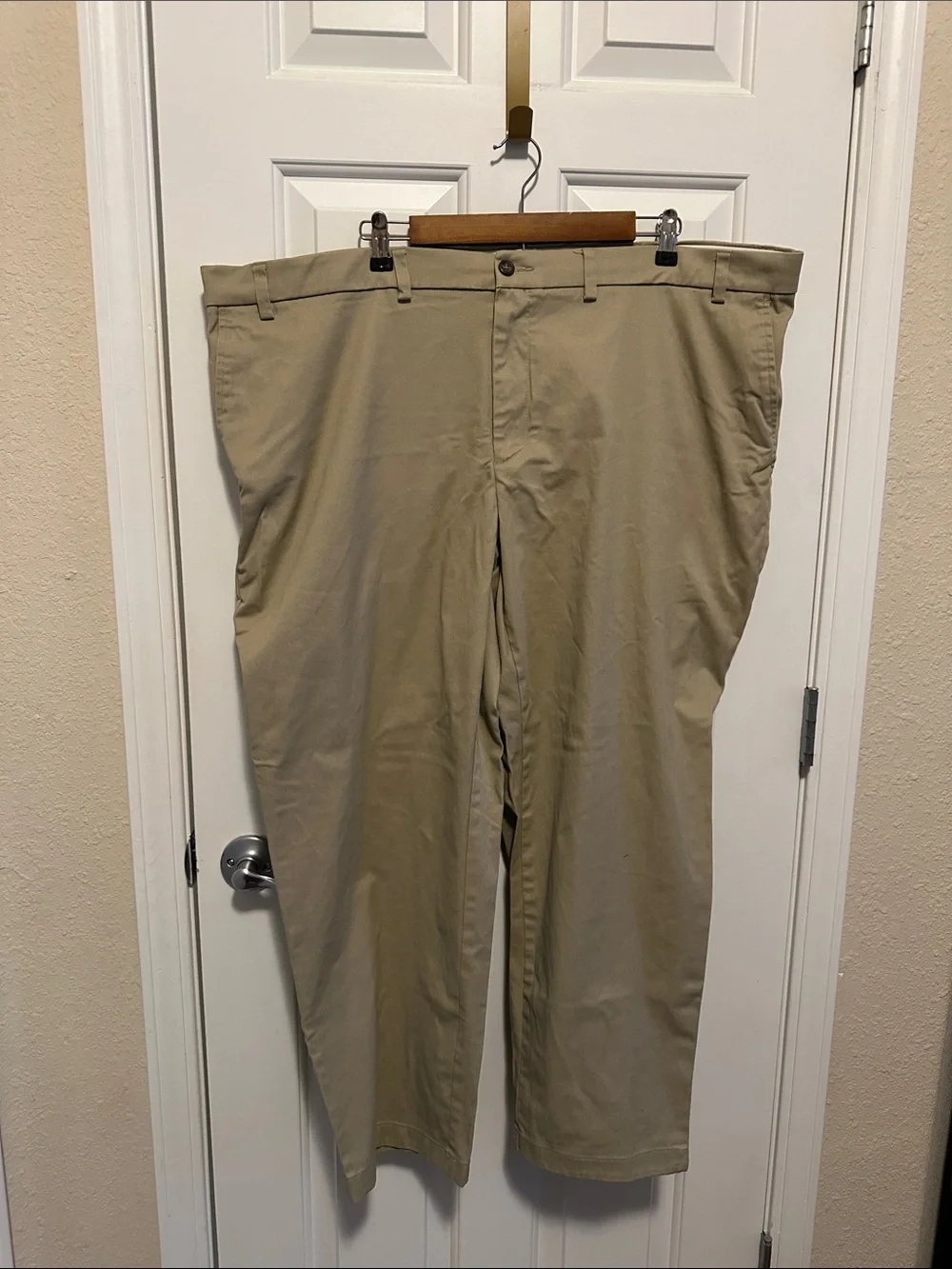 George Men's Tan Straight-Leg Chinos